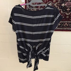 Armani Striped T-shirt with Tie